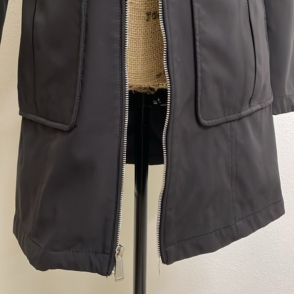 Bcbgeneration Softshell Full Zip Hooded Long Jack… - image 5